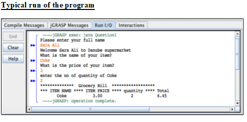 Write a java program that calculates the cost of individual item including