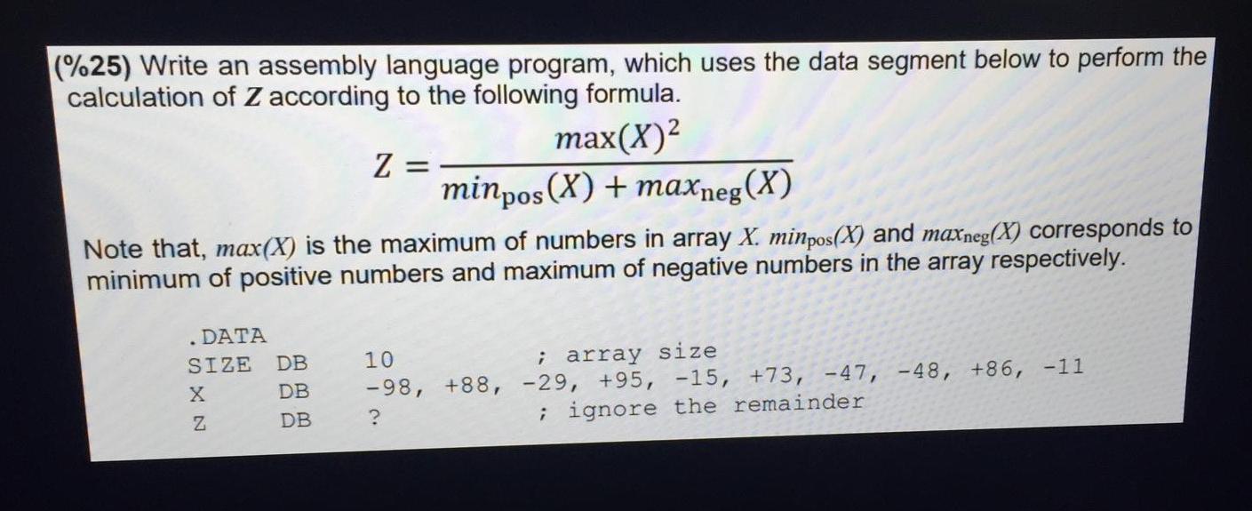  Computer science - microprocessor 8086 (Assembly language) Please solve the question