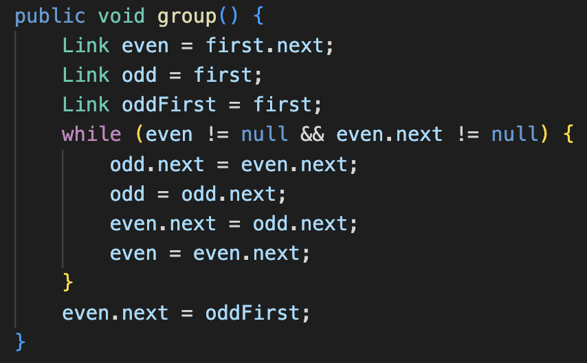 I'm trying to write a Java function that takes a singly linked
