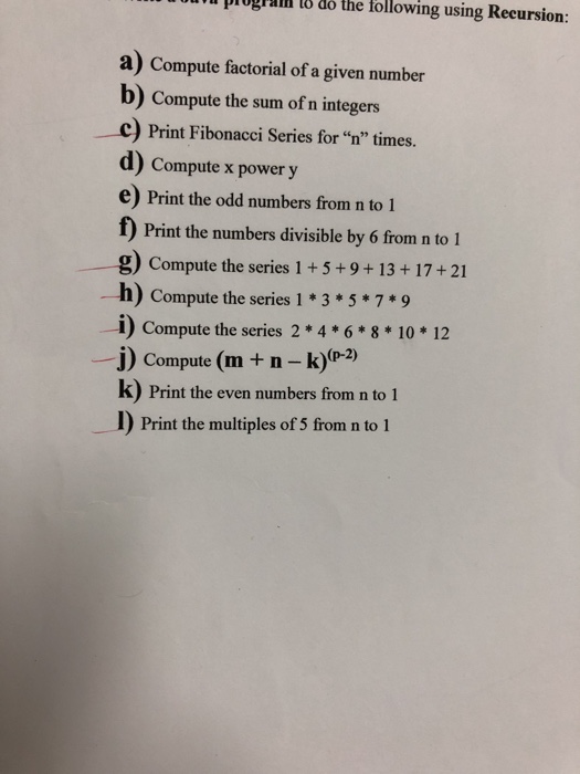  Recursion method in java How to print the multiple of 5