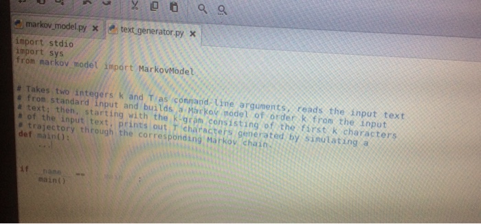 text from standard input (for efficiency reasons, tuse sys.atdia.read) to read the