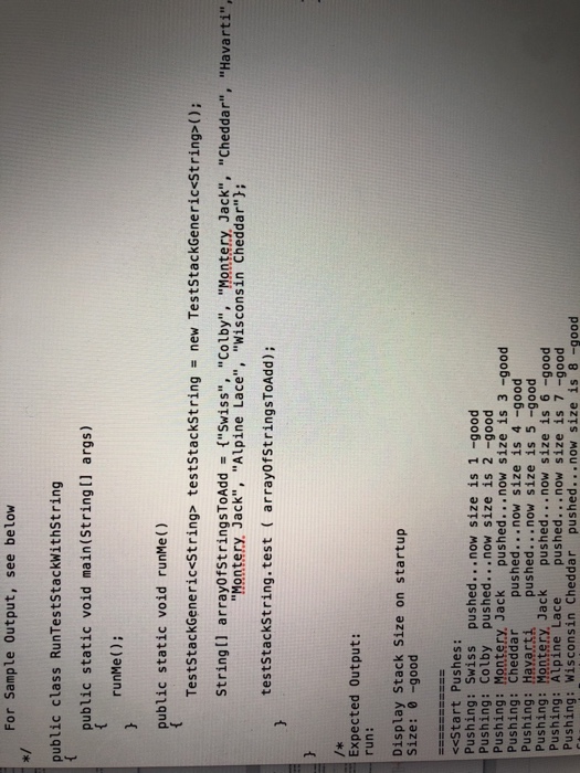 you are to write your own Generic Collection for a Stack that