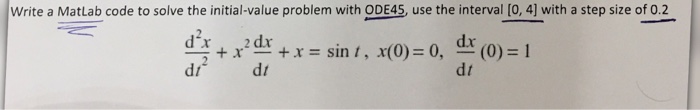  Need help in writing a matlab function to solve this ODE.