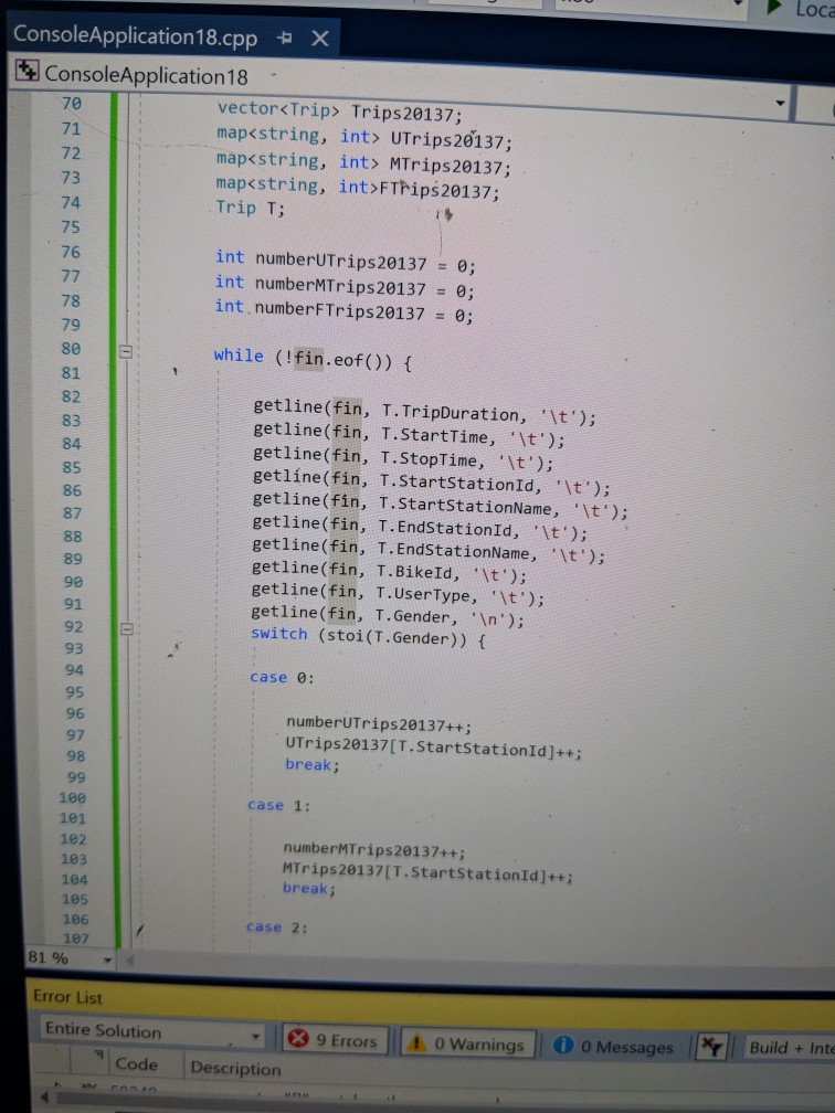 below is a screenshot of my code my errors are from to