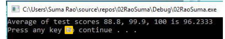 */ #include using namespace std; const int NUM_TESTS = 3; int main()