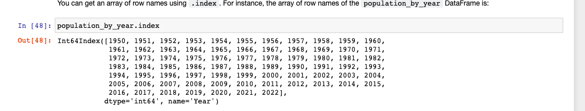 Population column: [2557619597 2594942227 2636777090 2682060684 2730237675 2782111389 2835315327 2891368627 2948159570 3000742521