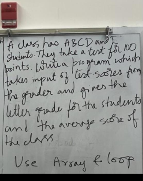 please help write in java. A chess has ABCD and E students.