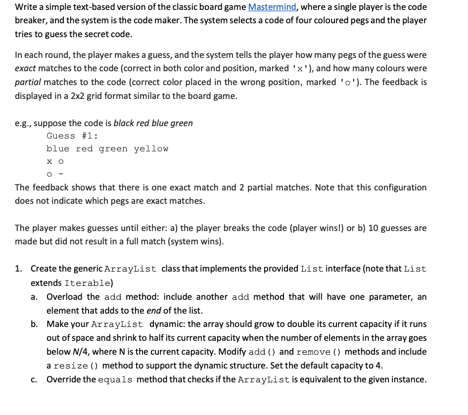 JAVA L List.java import java.util.Iterator; /** * A simplified version of the
