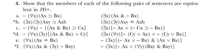 Please help me the logic question (b d f) a. 4. Show