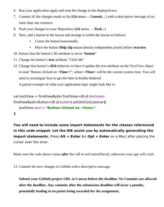Instructions: 1. Create a new project by importing the repository created from