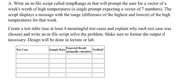  Using MATLAB script, please answer the following question with ALL work