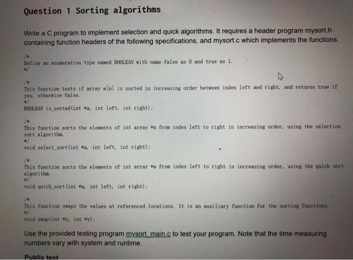  this is the main program to test the output Question 1