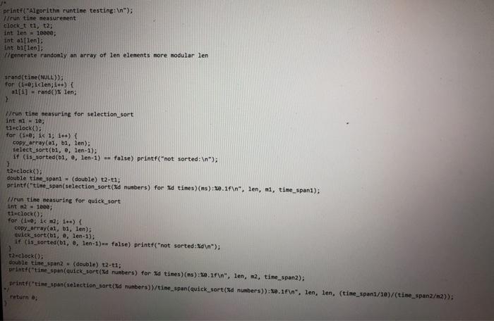 specifications, and mysort.c which implements the functions. Define an enumeration type nimed