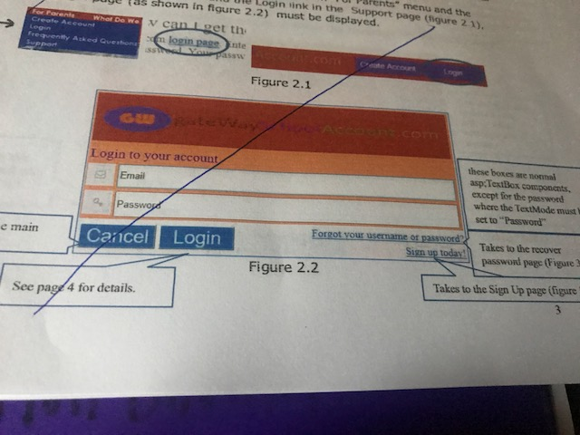 ASPX--When a user clicks the "login" button a login form pops up.