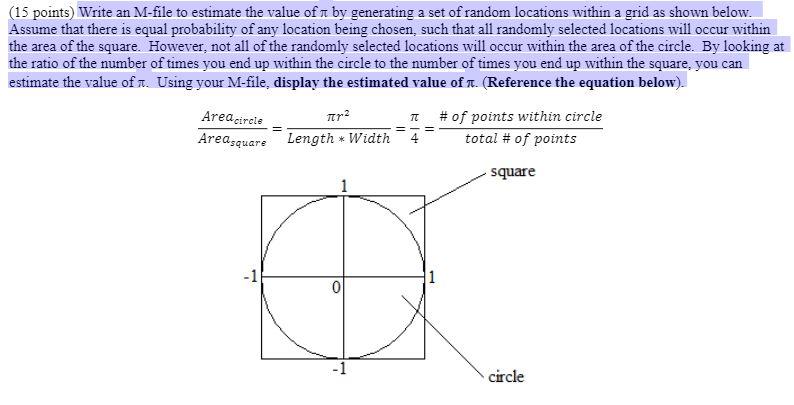 COPY and Paste The MATLAB code (15 points) Write an M-file to