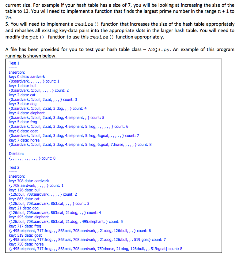 a hash table that used linear probing for collision resolution. In this