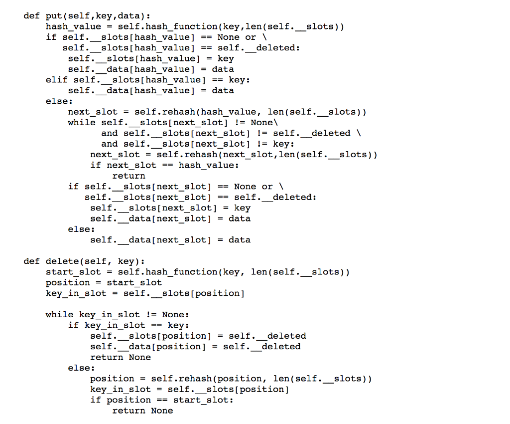 size whenever its load factor is 0.75 or more. The hash table