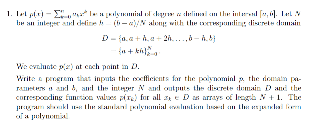  Please complete all parts of the question in programming code. Thankyou