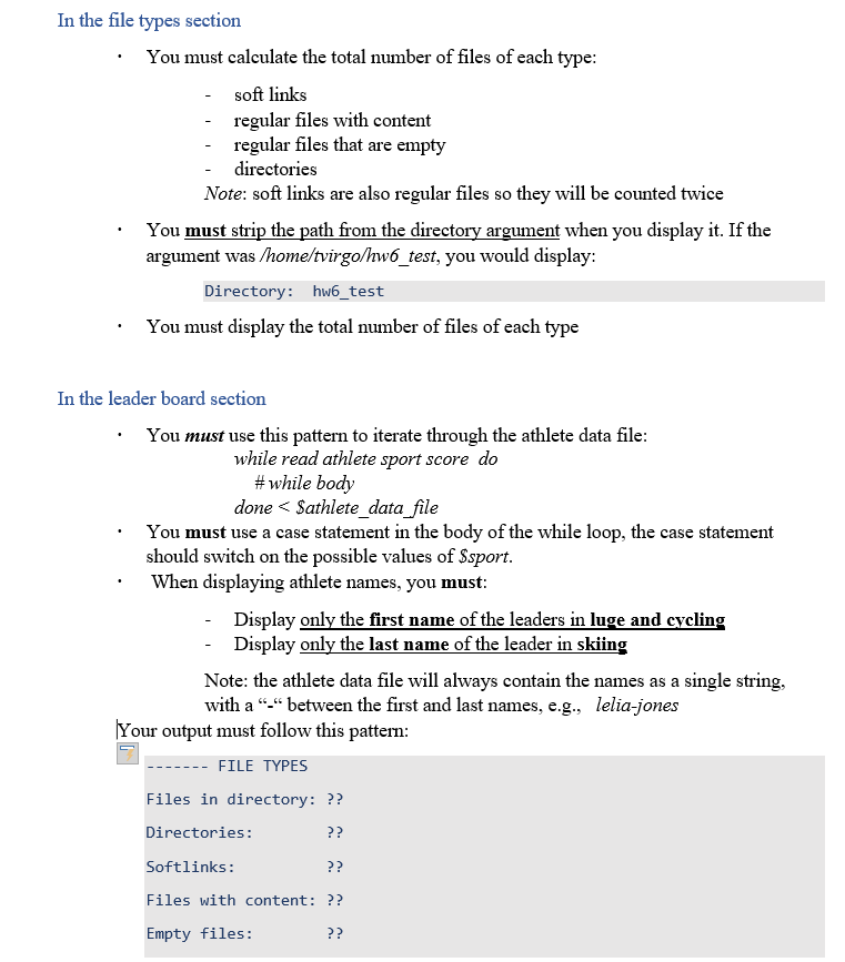 the leader board section - You must use this pattern to