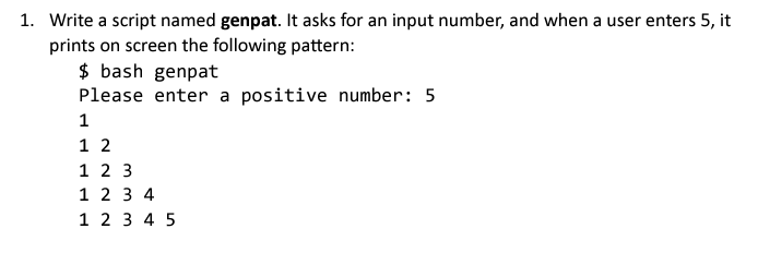  Hello, please write a bash script (in Linux) following these instructions.