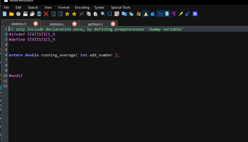 stream of the program runProgram and add functions to compute statistics in
