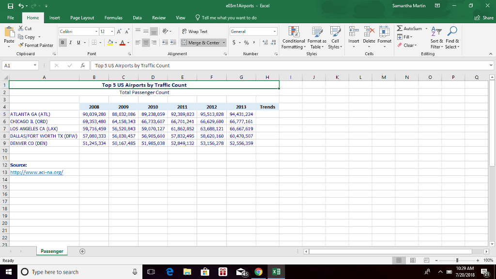 In Microsoft Excel 2016: Complete Capstone Exercise p. 327, In "Exploring Microsoft