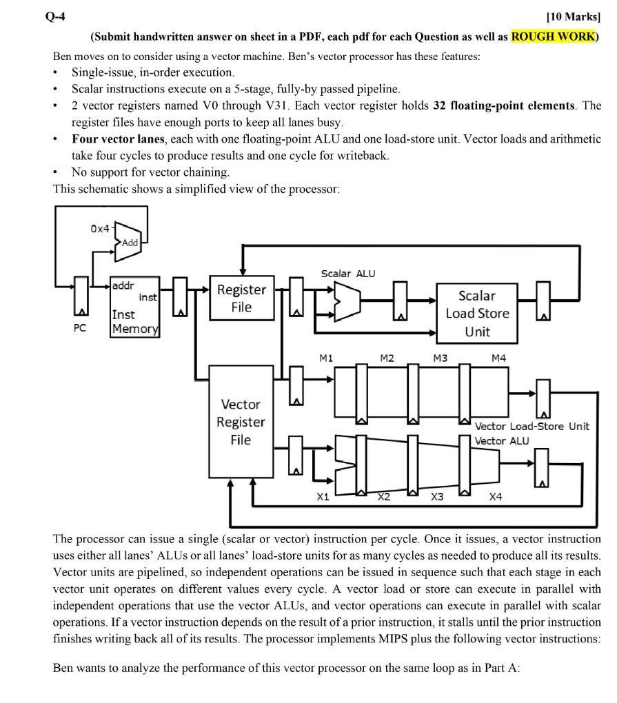 Q-4 [10 Marks (Submit handwritten answer on sheet in a PDF,