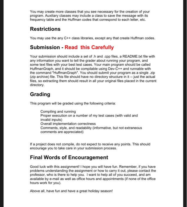 c++ i will want your to create me this code using huffman