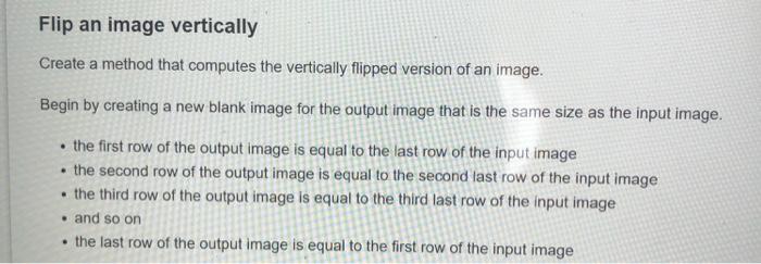 How to vertically flip an image in java using loops? Flip an