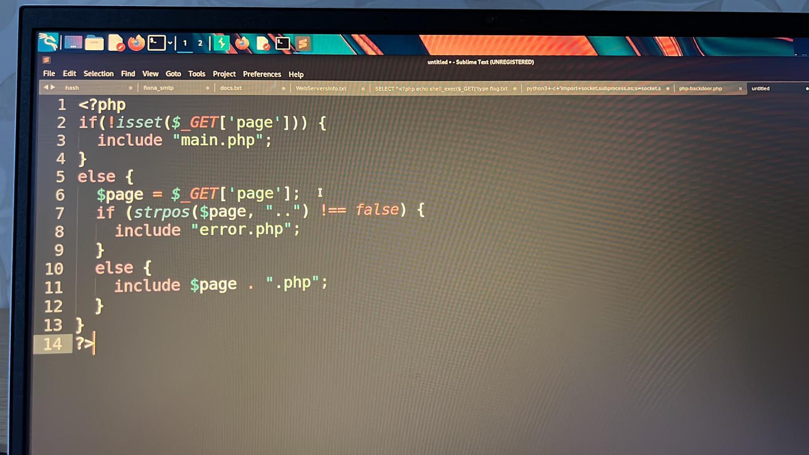 Hi there, there is an error in this code that was put