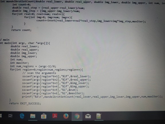 Set has been provided in the picture . The program reads an