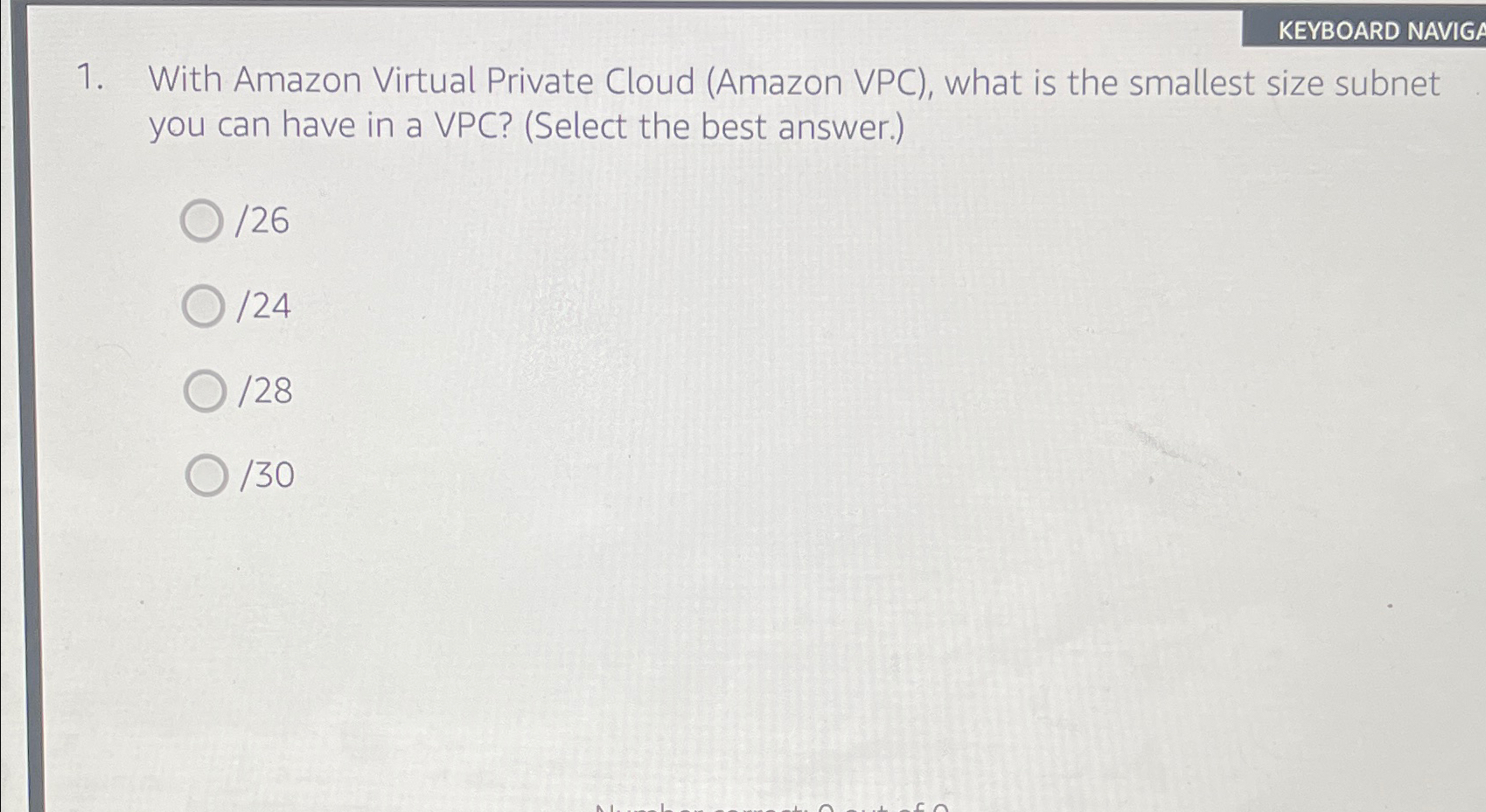  KEYBOARD NAVIGA With Amazon Virtual Private Cloud (Amazon VPC), what is