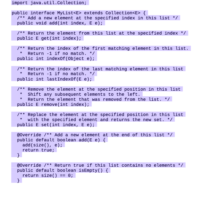 The MyLinkedListclass used in our class example is a one-way linkedlist whichallows