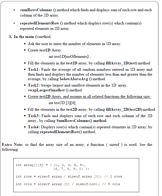 In ArrayExercises file create the following methods: fillArray_ID() method, to initialize the