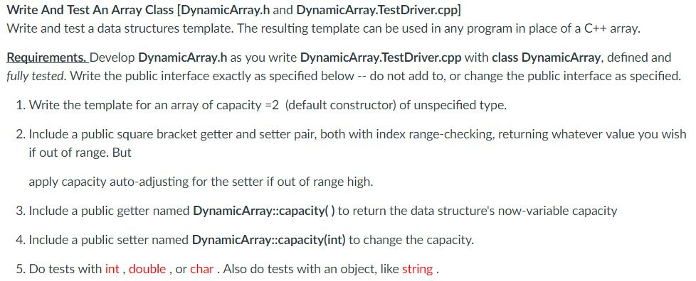 please do it in c++, please! thank you. Write And Test An