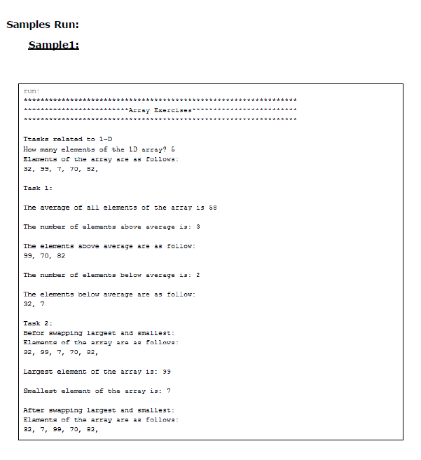 1D array with random values (between 0 and 99) void fillArray_1D(int array[],
