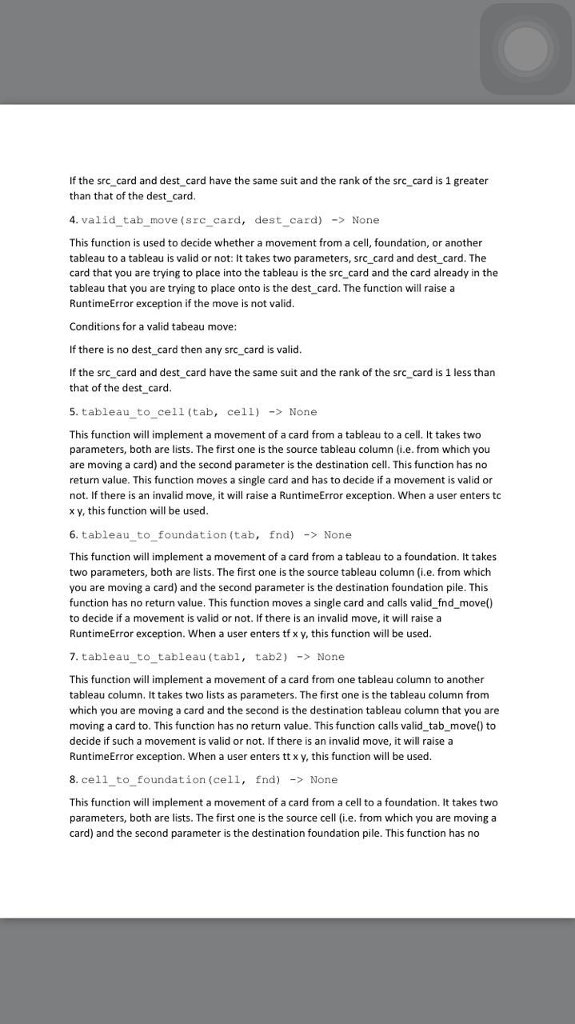 it early. Baker's Game is a Solitaire game similar to Freecell, which