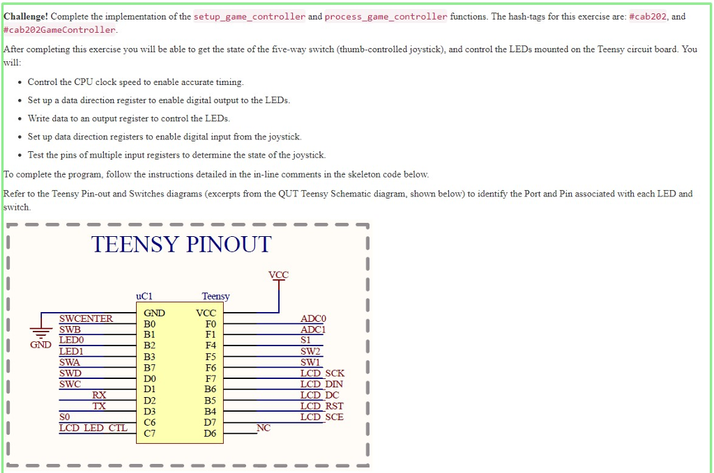 Hi, I'm having trouble with this problem using C using a Teensy.