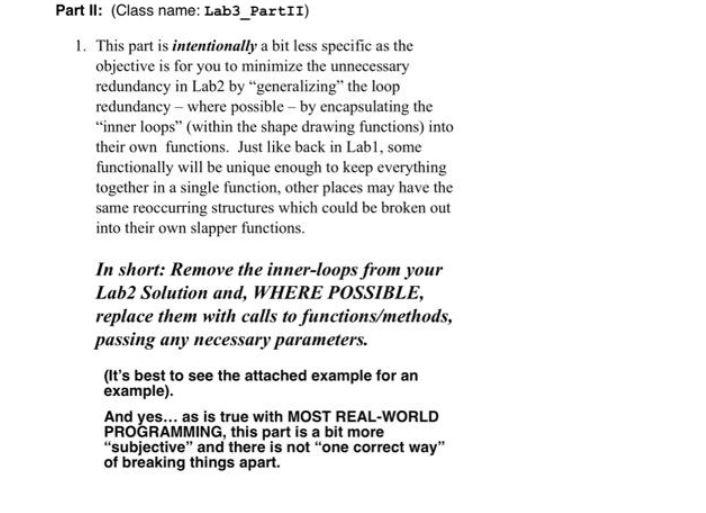  public class Lab3_PartII { static final int ROWS = 5; public