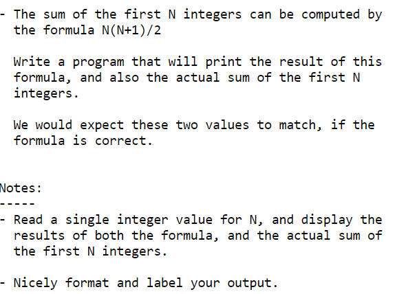 C program add comments use looping - The sum of the