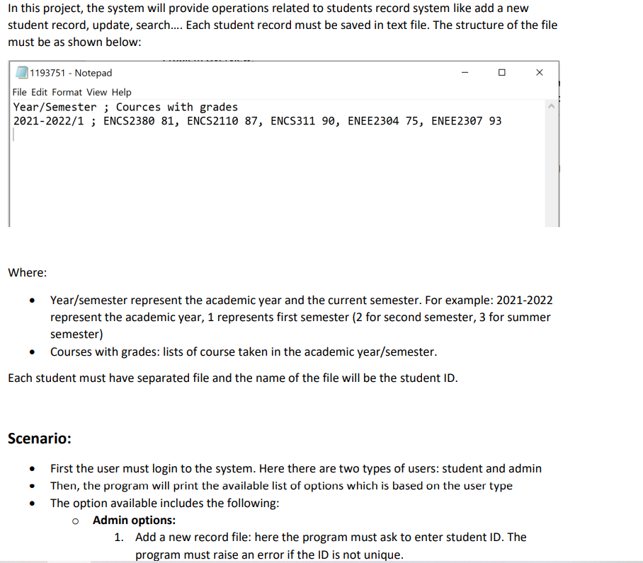 this is my code for the first three steps only , I
