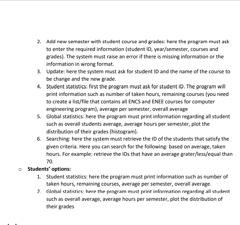 WANT to add more than one course and when i update any