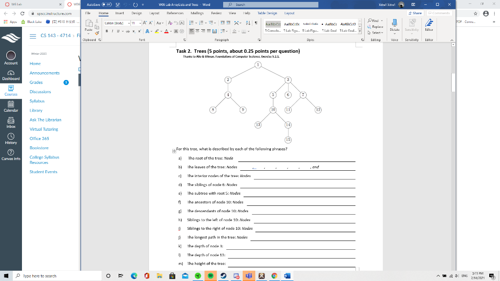 task2 java lang Ow WO6 AutoSave) woo Lab ArrayLists and Trees -