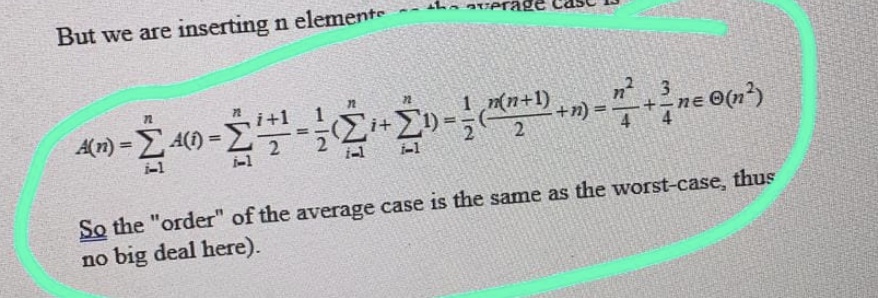 Urgent help needed in C++ code ! Using this formula Average Case