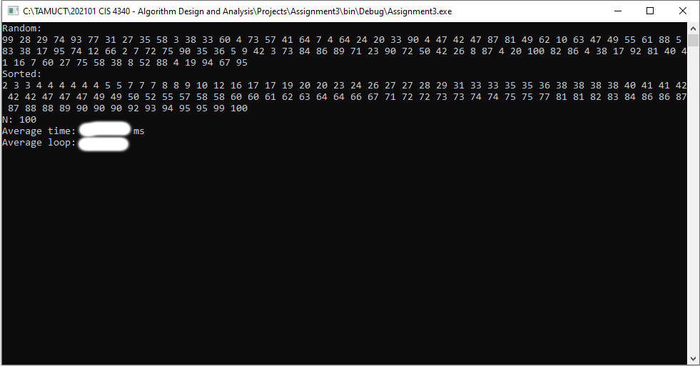 the base create a program that will give the following output. Additional