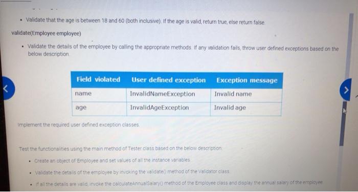 below Employee a name: String o monthly Salary: double age: int calculateAnnualSalary0: