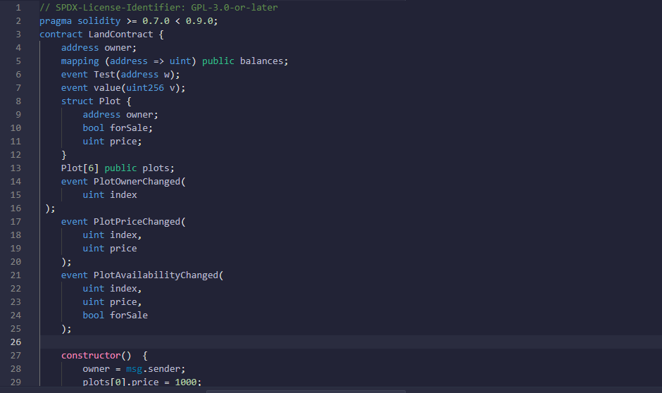 Below is the script I was provided to run in Remix: After