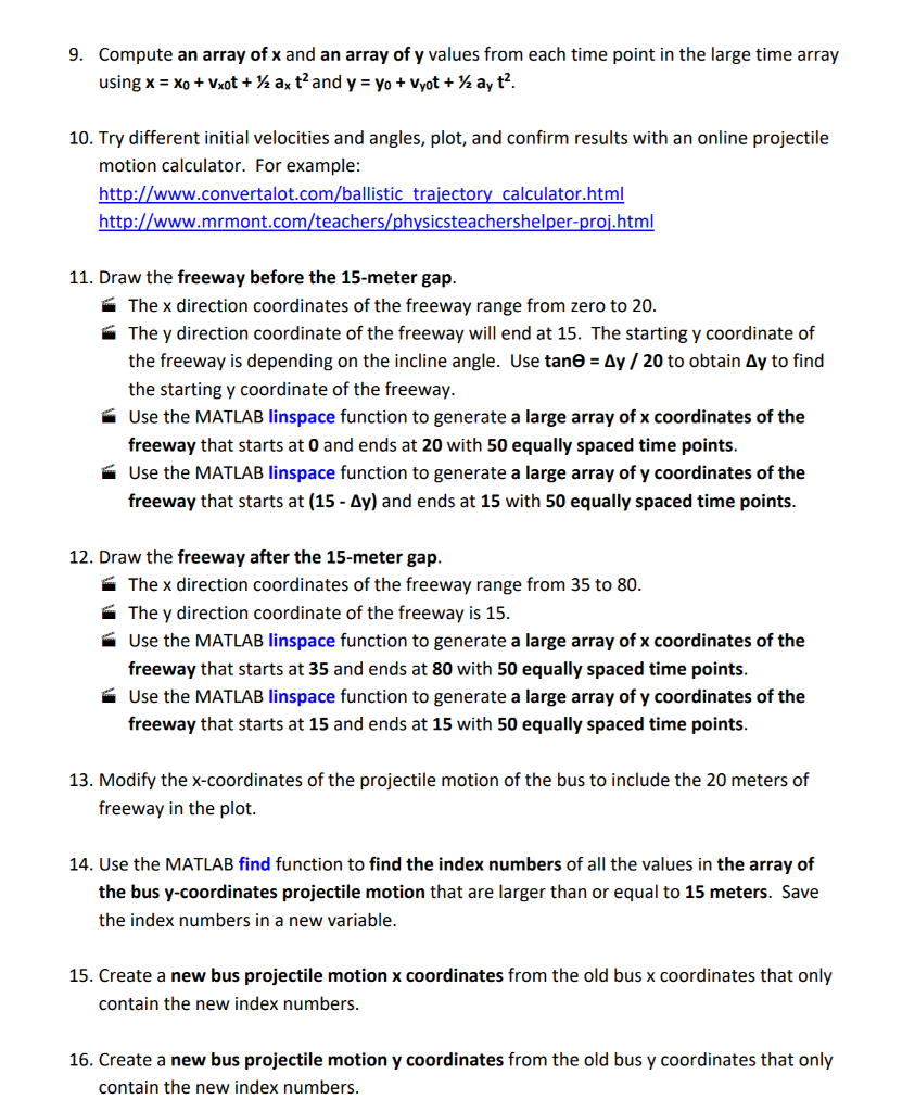 order. The components for this project include: 1. Gather the following user