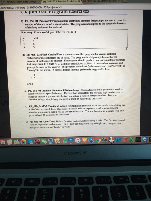  Need to do all 5 programs using code blocks for my