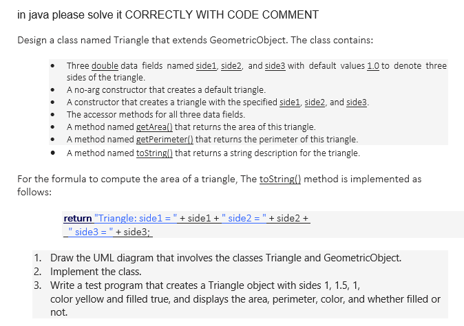  in java please solve it CORRECTLY WITH CODE COMMENT Design a